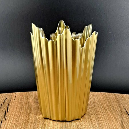 PISOS 8 in. Coral Vase, Gold PI3183120
